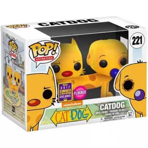 CatDog Flocked  #221 Funko POP! Vinyl Figure Nickelodeon CatDog Box