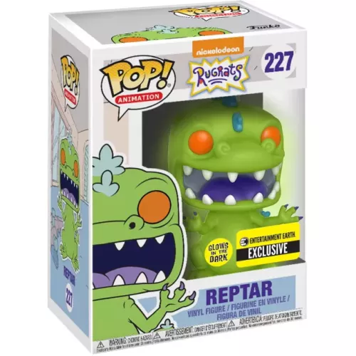 Reptar Glows in the Dark  #227 Funko POP! Vinyl Figure Nickelodeon Rugrats Box