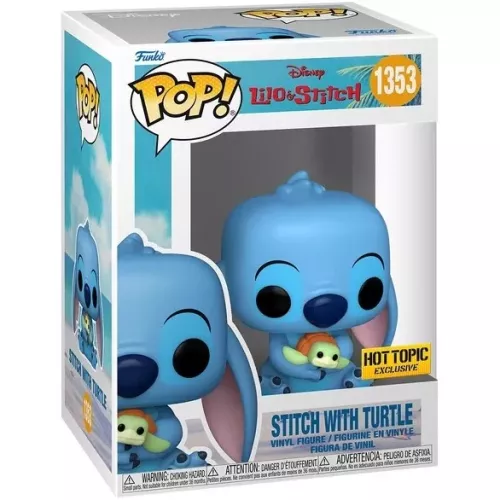 Stitch with Turtle #1353 Funko POP! Vinyl Figure Disney Lilo & Stitch Box