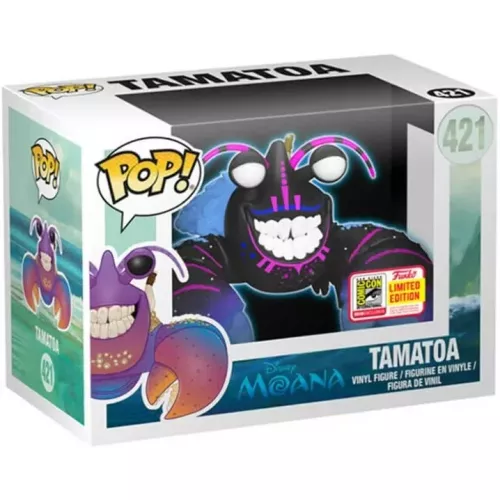 Tamatoa Glows in the Dark  #421 Funko POP! Vinyl Figure Disney Moana Box
