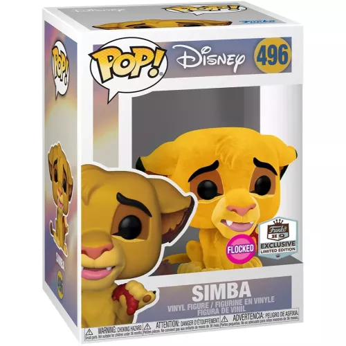Simba Flocked  #496 Funko POP! Vinyl Figure Disney Box