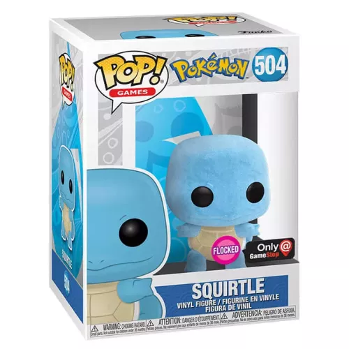 Squirtle Flocked  #504 Funko POP! Vinyl Figure Pokémon Box