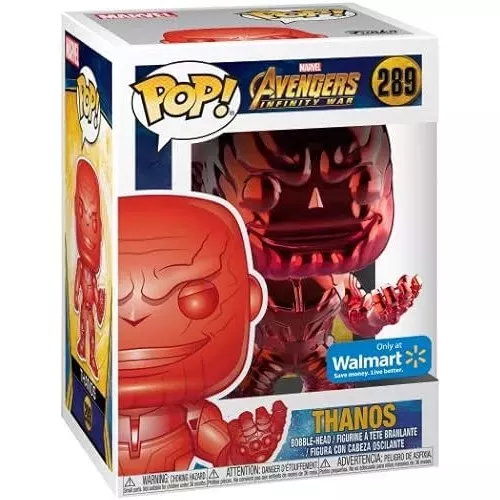 Thanos Red Chrome  #289 Funko POP! Vinyl Figure Marvel Avengers Infinity War Box