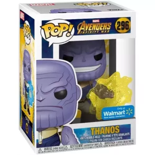 Thanos Using Infinity Gauntlet #296 Funko POP! Vinyl Figure Marvel Avengers Infinity War Box