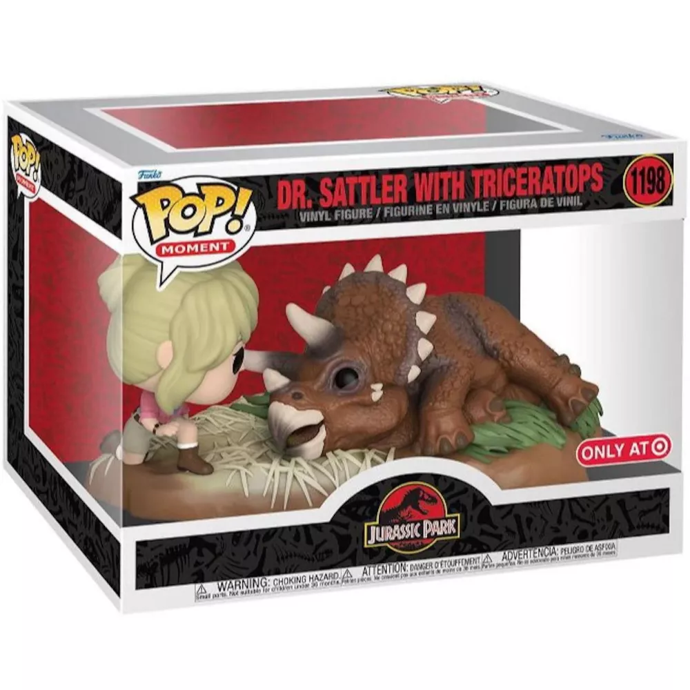 Dr. Sattler with Triceratops Box