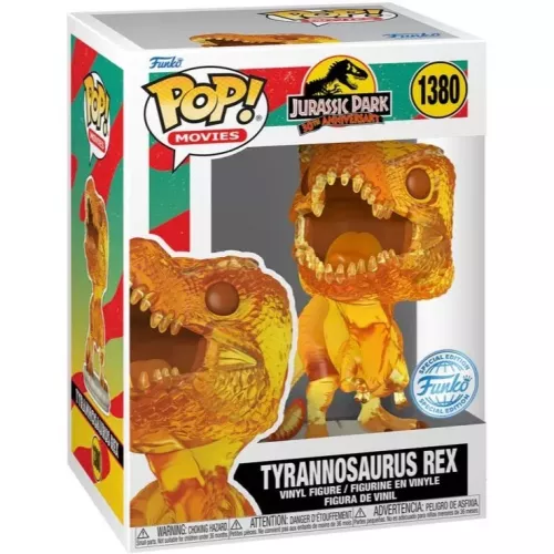 Tyrannosaurus Rex Amber #1380 Funko POP! Vinyl Figure Jurassic Park 30th Anniversary Box