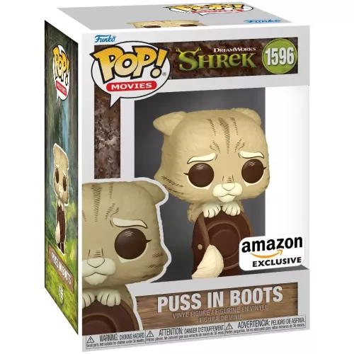 Puss in Boots Brown #1596 Funko POP! Vinyl Figure Dreamworks Shrek Box