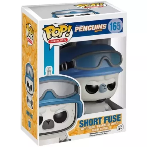 Short Fuse #165 Funko POP! Vinyl Figure Dreamworks Penguins of Madagascar Box
