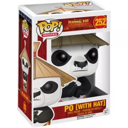 Po (with Hat) #252 Funko POP! Vinyl Figure Dreamworks Kung Fu Panda Box