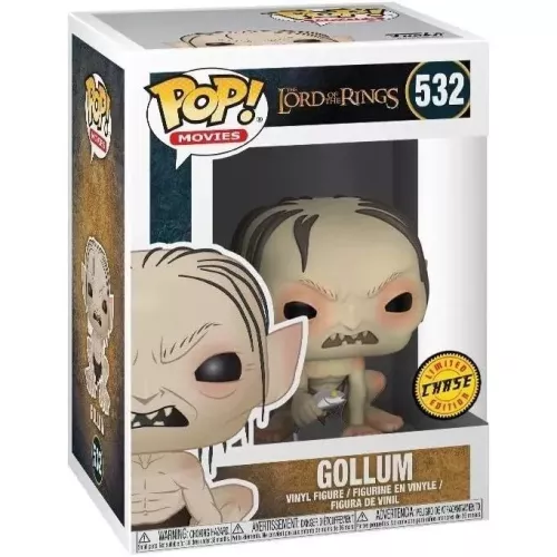 Gollum with Fish Chase  #532 Funko POP! Vinyl Figure The Lord of the Rings Box