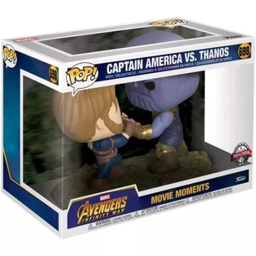 Captain America Vs. Thanos Movie Moments #698 Funko POP! Vinyl Figure Marvel Avengers Infinity War Box