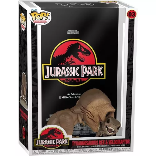 Tyrannosaurus Rex & Velociraptor Movie Poster #03 Funko POP! Vinyl Figure Jurassic Park Box