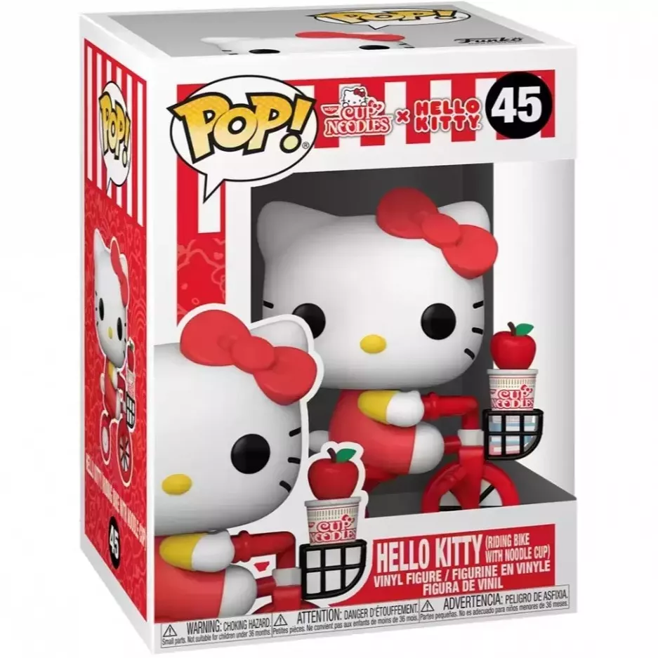 Hello Kitty (Riding Bike with Noodle Cup) Box