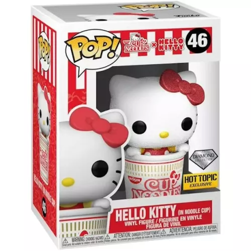 Hello Kitty (in Noodle Cup) Diamond Collection  #46 Funko POP! Vinyl Figure Cup Noodles x Hello Kitty Box