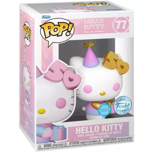 Hello Kitty Gift Glitter  #77 Funko POP! Vinyl Figure Hello Kitty 50th Anniversary Box