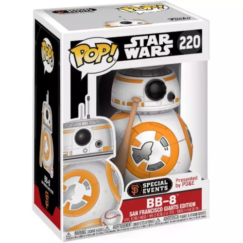 BB-8 San Francisco Giants Special Events Presented by PG&E #220 Funko POP! Vinyl Figure Star Wars Box