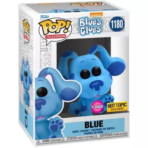 Blue Flocked  #1180 Funko POP! Vinyl Figure Nickelodeon Blue's Clues Box