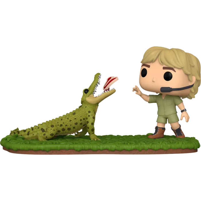 Steve Irwin with 'Agro' the Crocodile