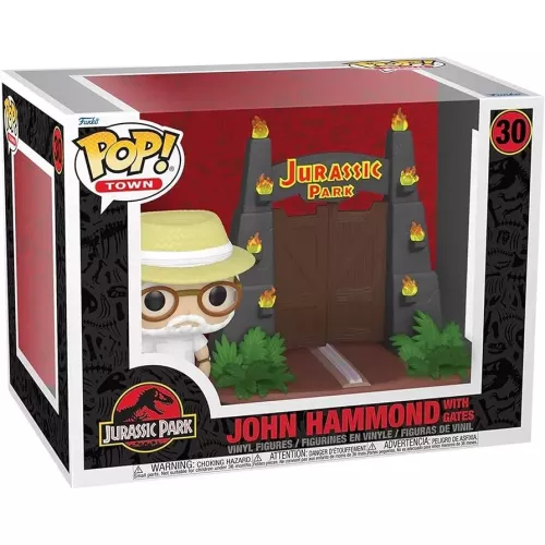 John Hammond with Gates Town  #30 Funko POP! Vinyl Figure Jurassic Park Box