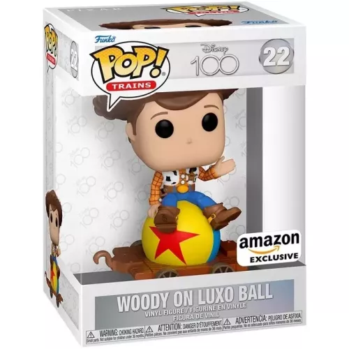 Woody on Luxo Ball Train #22 Funko POP! Vinyl Figure Disney 100 Box
