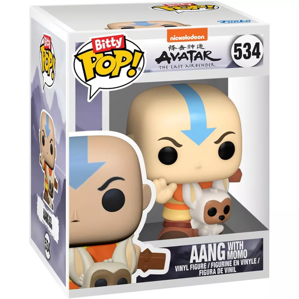 Aang with Momo