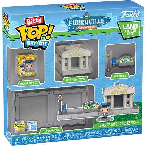 Funko Pop! Mayor Freddy Land Starter Pack Funkoville 2025 Premiere! Box
