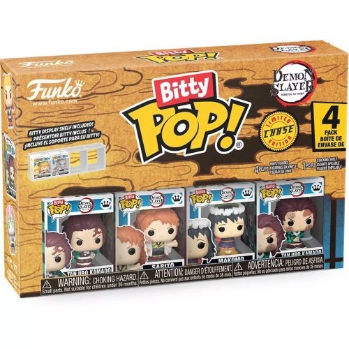 Funko Pop! Tanjiro Kamado 4 Pack Training Chase Demon Slayer Kimetsu no Yaiba Box