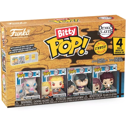 Funko Pop! Inosuke Hashibira 4 Pack Demon Slayer Kimetsu no Yaiba Box