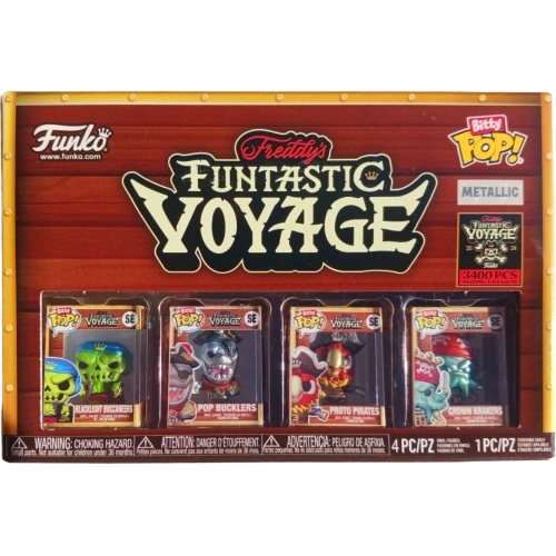 Funko Pop! Crown Krakens 4 Pack Metallic Freddy's Funtastic Voyage Box