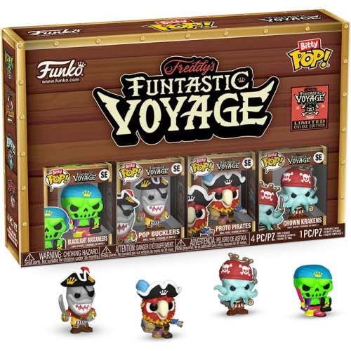 Funko Pop! Blacklight Buccaneers 4 Pack Freddy's Funtastic Voyage Box