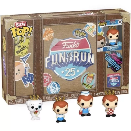 Funko Pop! Freddy Funko 4 Pack Funko Fun on the Run Box