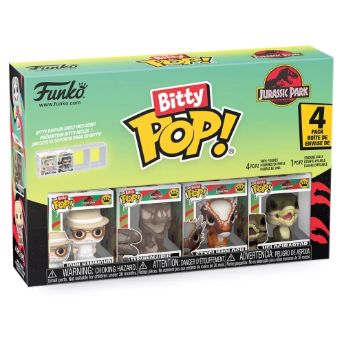 Funko Pop! John Hammond 4 Pack Jurassic Park Bitty Pop Box