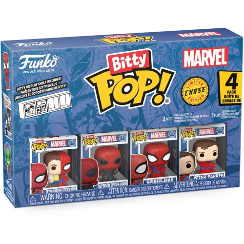 Funko Pop! Spider-Man (Stealth Suit) 4 Pack Marvel Box