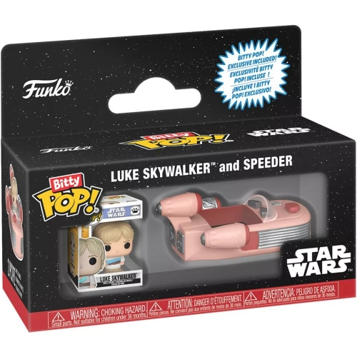 Funko Pop! Luke Skywalker and Speeder Star Wars Bitty Pop Box