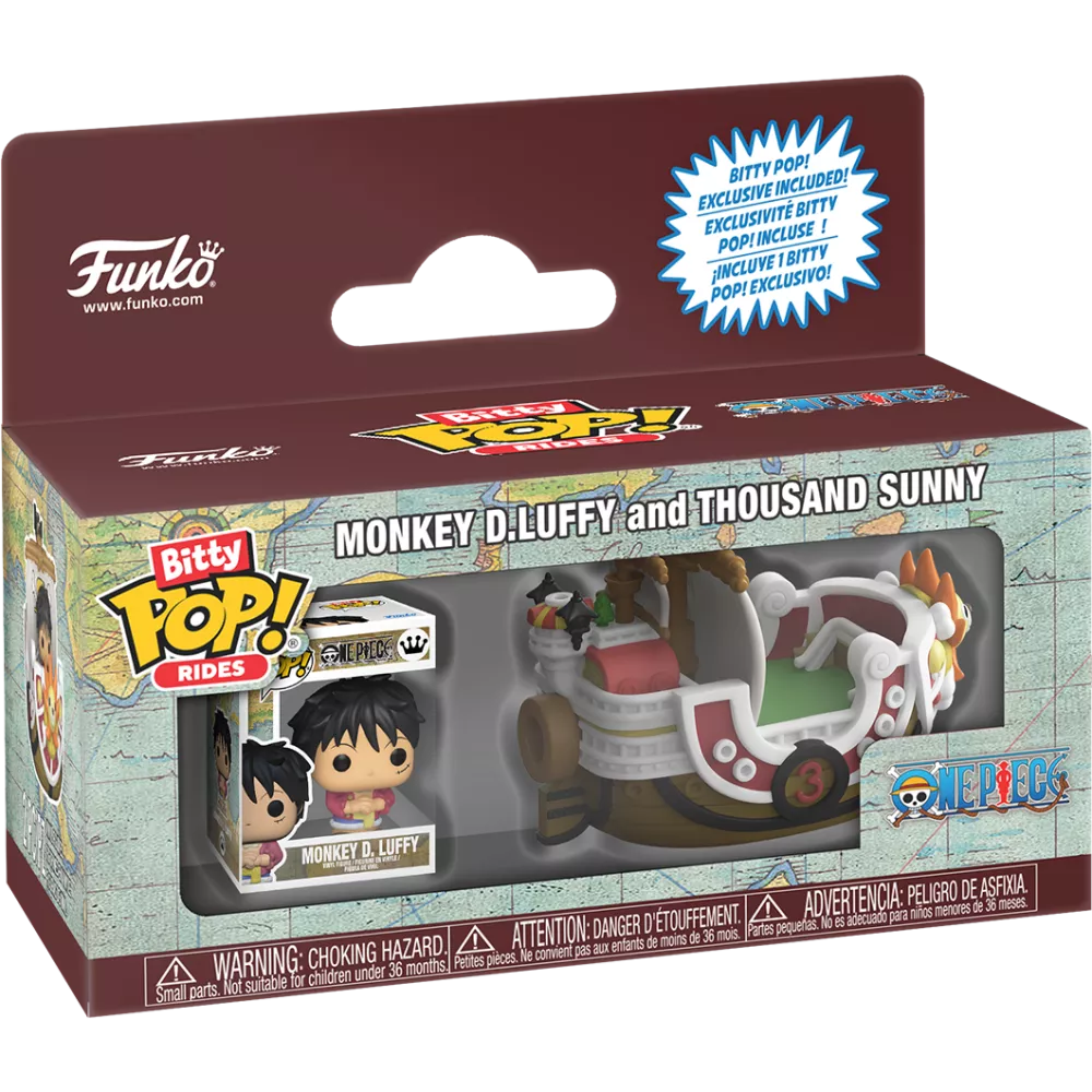 Monkey D. Luffy with Thousand Sunny Box