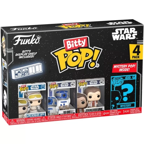 Funko Pop! Chewbacca 4 Pack Star Wars Bitty Pop Vinyl Figure Box