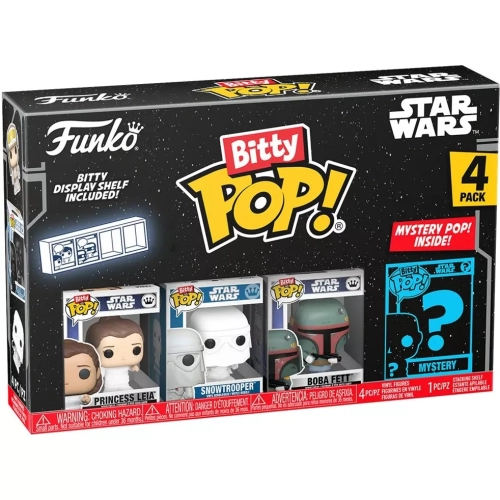 Funko Pop! Boba Fett 4 Pack Star Wars Bitty Pop Vinyl Figure Box