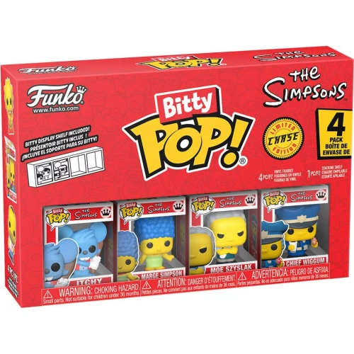 Funko Pop! Itchy 4 Pack The Simpsons Bitty Pop Vinyl Figure Box