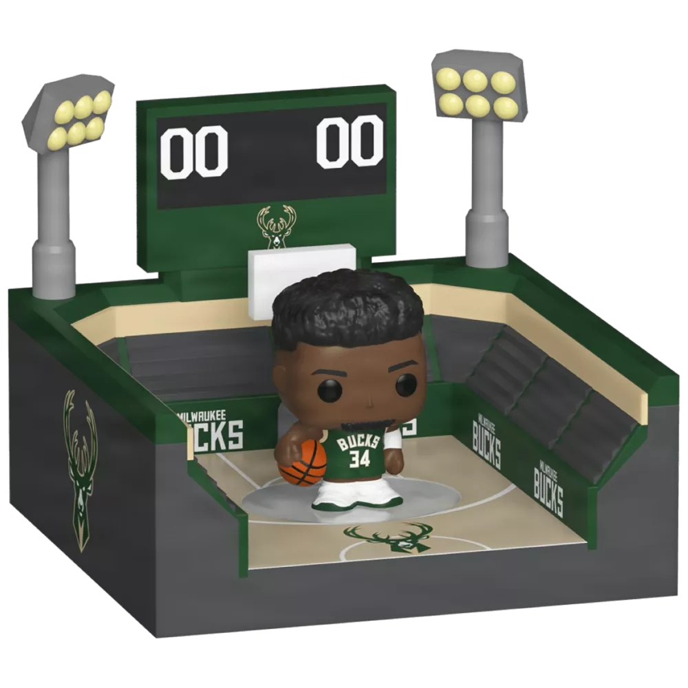 Giannis Antetokounmpo and Basketball Arena