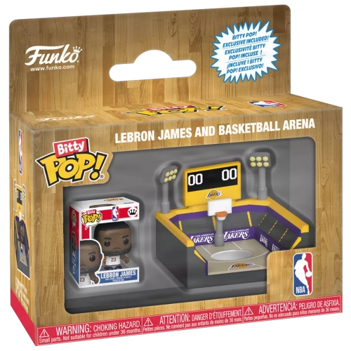 Funko Pop! LeBron James and Basketball Arena NBA Bitty Pop Box