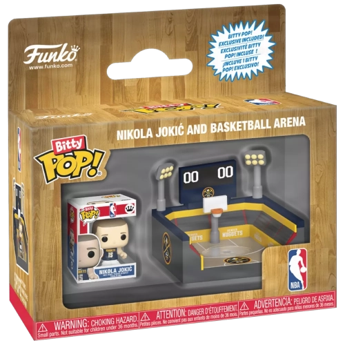 Funko Pop! Nikola Jokić and Basketball Arena NBA Box