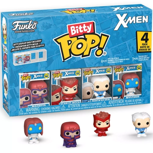 Funko Pop! Mystique 4 Pack X-Men Bitty Pop Vinyl Figure Box