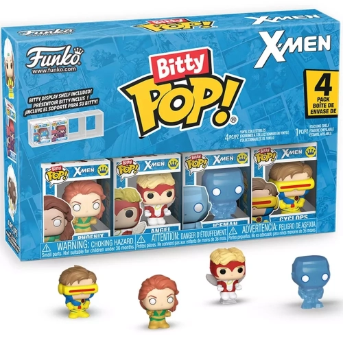 Funko Pop! Iceman 4 Pack X-Men Bitty Pop Vinyl Figure Box