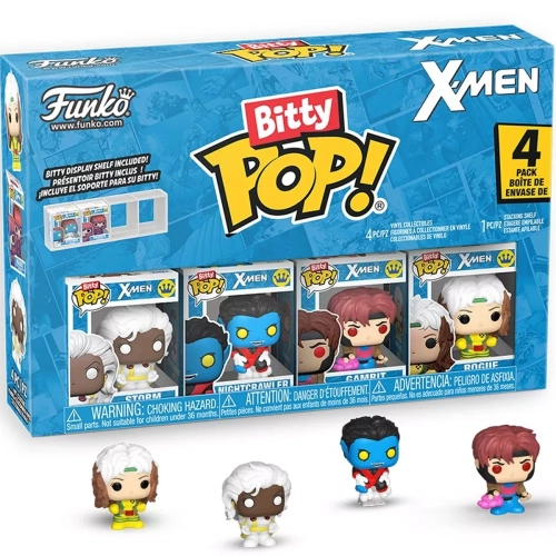 Funko Pop! Gambit 4 Pack X-Men Bitty Pop Vinyl Figure Box