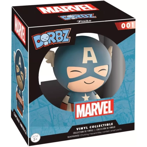 Funko Pop! Captain America #01 Sepia Marvel Dorbz Vinyl Figure Box