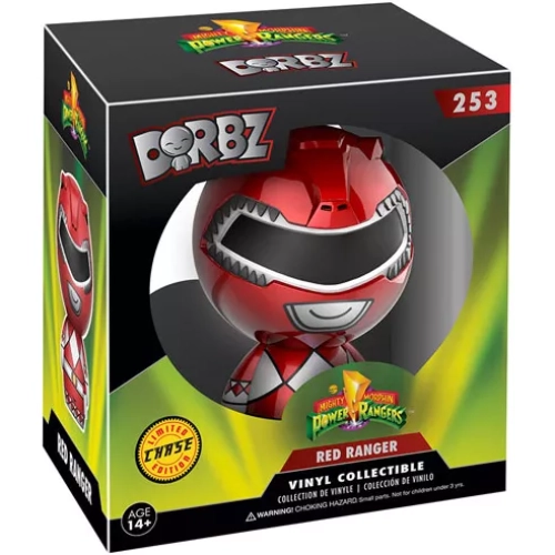 Funko Pop! Red Ranger #253 Chase Metallic Mighty Morphin Power Rangers Box