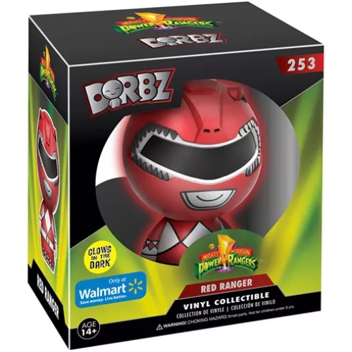 Funko Pop! Red Ranger #253 Glows in the Dark Mighty Morphin Power Rangers Box