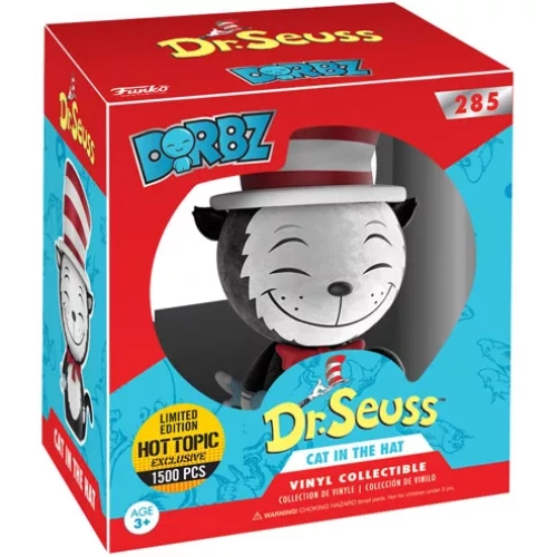 Funko Pop! Cat in the Hat #285 Umbrella Flocked Dr. Seuss Box