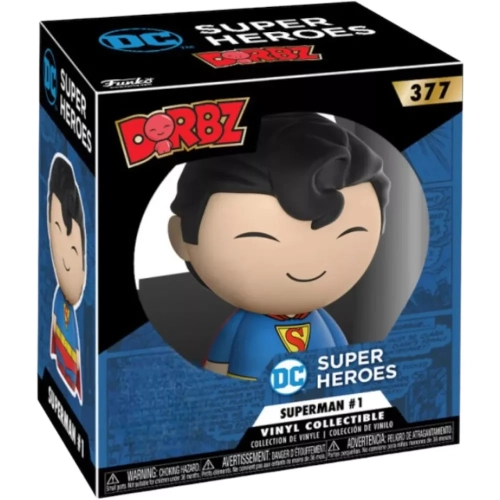 Funko Pop! Superman #1 #377 DC Super Heroes Dorbz Vinyl Figure Box