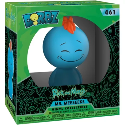 Funko Pop! Mr. Meeseeks #461 Rick and Morty Dorbz Vinyl Figure Box